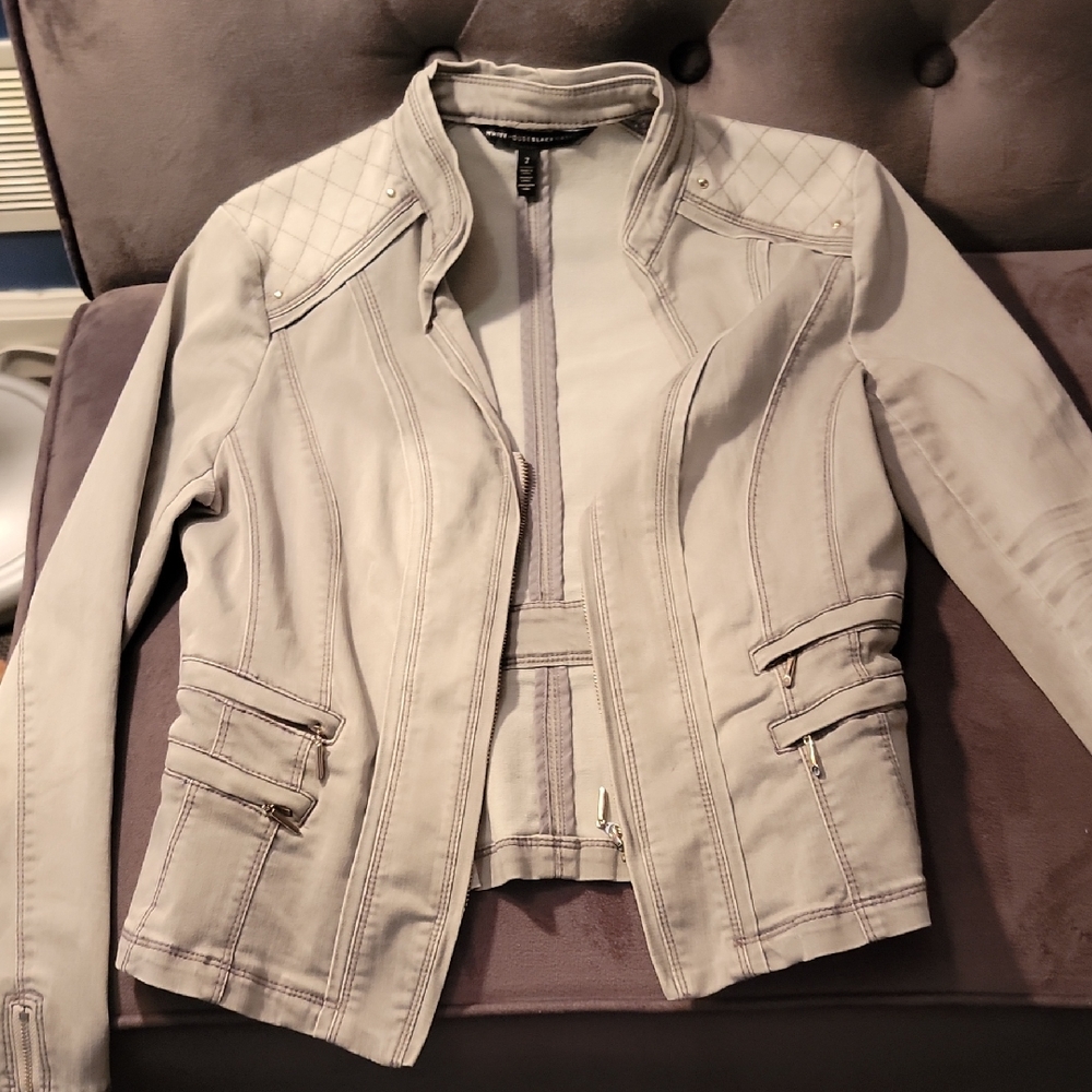 WHBM gray jacket small size 2